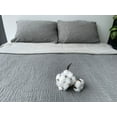 thumbnail image 4 of Soft 100% Turkish Cotton Muslin Bed Shams, Anthracite, 20 x 35 inches, King Size 2 Pieces Shams, 4 of 4