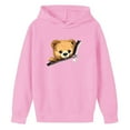 thumbnail image 4 of Sudaderas con capucha para niños y niñas, sudaderas casuales de manga larga, lindas sudaderas de gran tamaño con bolsillo de polar, chaquetas para niñas, 4 of 4