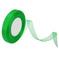 thumbnail image 1 of Unique Bargains 0.6 Inch x 50 Yard Organza Ribbon, Gift Wrapping Ribbon for Bouquet Cake Invitations Card Decoration, Green, 1 of 7