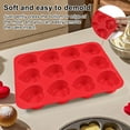 thumbnail image 2 of Shoreew Silicone Muffin Pan 12-Cup Heart Cupcake Pan Non-stick Cake Mold Food-Grade Baking Mold for Cupcakes Chocolates Easy Demolding, 2 of 6
