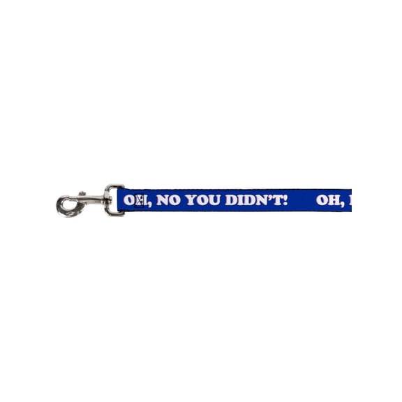 Oh No You Didn't on Blue Fun Animal Pet Dog Cat Leash