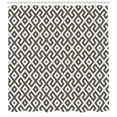 thumbnail image 3 of Ambesonne Modern Shower Curtain, Geometric Antique Border, 69"Wx70"L, White and Army Green, 3 of 3