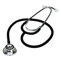 Ever Ready First Aid Dual Head Acoustic Stethoscope for Medical Doctors, 27" Black