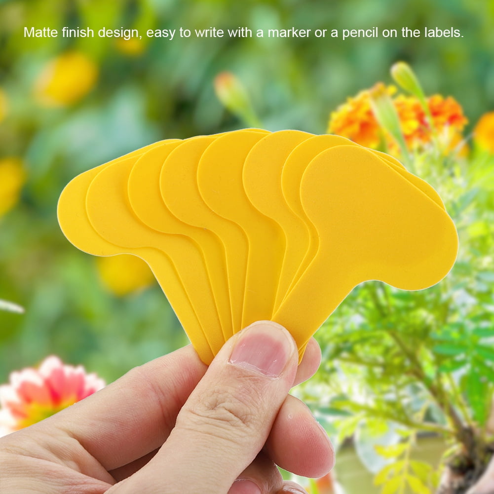 YLSHRF Garden Plant Labels,100Pcs Plastic Plant Ttype Tags Markers