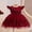 Wine Red, variant on BemeyourBBs Toddler Baby Girl Formal Dress Toddler Wedding Guest Dress Girls Butterfly Tulle Tutu Dress Baby Girl Elegant Flutter Sleeve Birthday Party Princess Dresses 3 4 5 6 7 8 9 10 Years