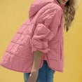 thumbnail image 7 of RQYYD Women's Quilted Pullover Puffer Jacket Oversized Long Sleeve Hooded Coats Winter Warm Lightweight Outwear with Pocket, 7 of 7