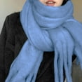thumbnail image 2 of MESSUEN Winter Scarves Thick Scarf Long Scarves for Women Womens Scarves Ladies Scarves Shawl for Women Scarves Z Blue A, 2 of 4