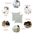 thumbnail image 3 of Fyeme 2 Pcs Seat Cushions,40*40cm Practical Washable Cotton Linen Seat Cushions Durable Wear-resisting Square Comfort Seat Pads, 3 of 7