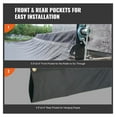 thumbnail image 4 of Dump Truck Tarp 7x14 ft PVC Coated Mesh Cover - Heavy Duty Black Dump Trailer Tarp with Grommets - Fits Electric/Manual Systems, 4 of 7