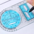 thumbnail image 4 of Para la escuela Multifuncional Actividad de la escuela primaria Dibujo Regla geométrica Triángulo Regla Brújula Transportador Conjunto Herramienta de medición WD.WDQZL Cocina, 4 of 5