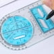 thumbnail image 4 of Para la escuela Multifuncional Actividad de la escuela primaria Dibujo Regla geométrica Triángulo Regla Brújula Conjunto transportador Herramienta de medición (estilo F) brillar Electrónica, 4 of 5