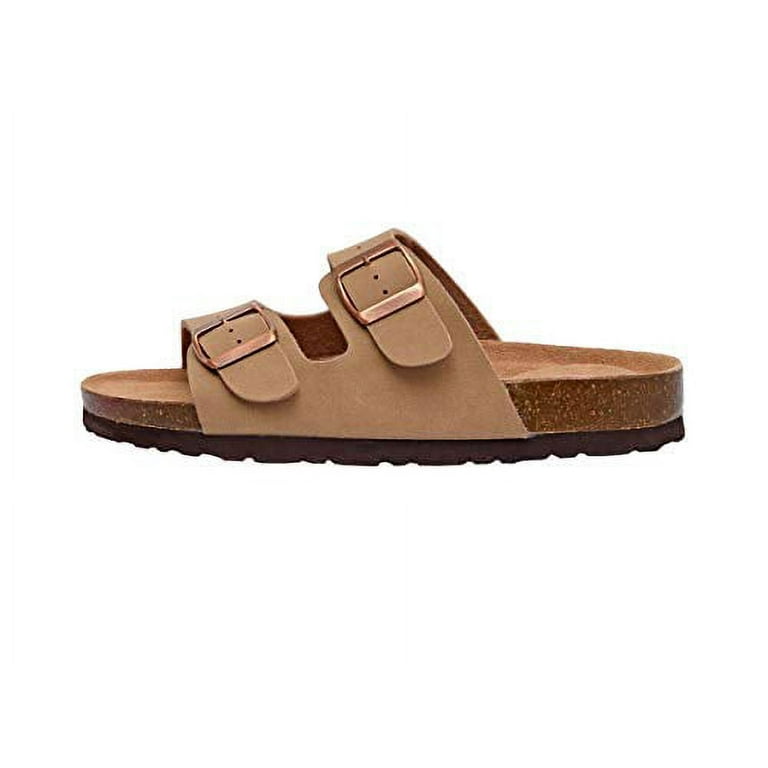 CUSHIONAIRE Women s Lane Cork Footbed Sandal with Comfort