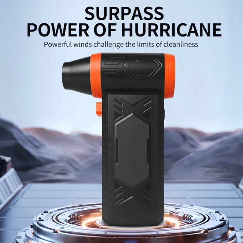 Electric Air Duster Rechargeable Air Blower Strong Wind 150g Thrust Air Pressure for Car Cleaning Snow Blower