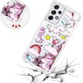 thumbnail image 5 of Compatible with Samsung Galaxy A23 5G Case Liquid Glitter Cute Stylish Slim Silicone Quicksand Sparkle Shockproof Protective for Women Girls Case for Samsung Galaxy A23 5G Pink Horse YB, 5 of 12
