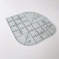 thumbnail image 7 of &Craft&Stationery Multifunctional Angle Cutting Ruler Acrylic Fiber Seam Template with Round Edge for Precise Work, 7 of 7