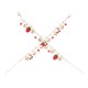 thumbnail image 4 of GOOHOCHY 2 pulseras elegantes de aleación con dije de corazón para mujer, joyería de fresa de moda para oficina, citas, fiestas, joyería de moda para la muñeca., 4 of 8