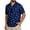 Marlin Navy, variant on Men's Dry Fit Polo Shirt with Hawaiian Print Moisture Wicking Short Sleeve Top for Casual & Beach Wear M-XXL