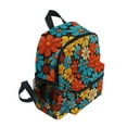 thumbnail image 2 of FORMRS School Backpack with Front Zippered Pocket 12" Student Travel Daypack, Blooming Flowers, 2 of 6