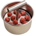 thumbnail image 6 of Meatball Maker with 12 Holes, 5.51X3.35" Stainless Steel Meat Extrusion Tool, Meatball Molding Pot, Manual Stuffed Meatball Shaper, Homemade Fish Ball Making Gadget, Kitchen Food Press Accessory, 6 of 7