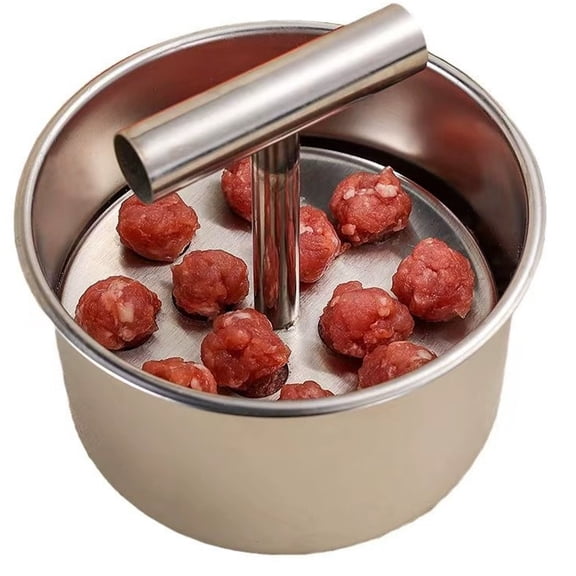 Manual Meatball Maker Tool, Stainless Steel Meatball Making Mold, Home Cooking Too, Quick & Easy Meatball Making Tool for Uniformly Shaped Meatballs, bldnkj, 1 Pack