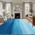 thumbnail image 2 of Summer Ocean Large Area Rugs 8x10 ft Abstract Blue Water Coastal Washable Rug Non Slip Indoor Carpet Absorbent Floor Mat for Living Room Bedroom Dining Room, 2 of 9