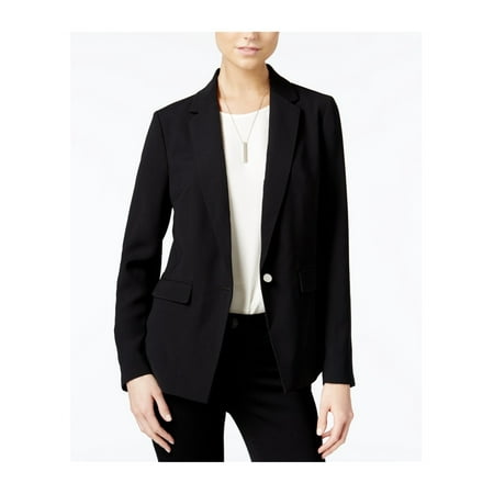 3 Button Coat - bar III Womens Notched Collar One Button Blazer Jacket