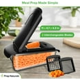 thumbnail image 2 of Prep Naturals 4 in 1 Vegetable Chopper, Veggie Chopper, Vegetable Cutter, Food Chopper & Onion Chopper - Chopper With Container Black, 2 of 7