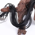 thumbnail image 5 of 30Pcs Necklace String Rope with Clasp, 18” Black Waxed Braided Leather Necklace Cord for Charms Pendants, Bracelets, DIY Jewelry Making Beading, 5 of 10