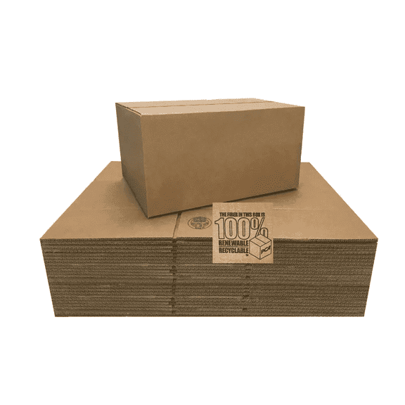 UOFFICE Corrugated Boxes 12" x 10" x 10" , 50 Count, 1 Pack