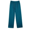 thumbnail image 4 of ZHUGeLI Womens Pajama Sets Long Sleeve T-Shirt Soft Button-Down Pjs Sleepwear And Wide Leg Pants Matching Lounge Sets, 4 of 4