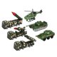 thumbnail image 2 of Juego de 6 uds de coches en miniatura de aleación para niños, vehículo simulado fundido a presión, helicóptero, modelo de avión, decoración de juguete, 2 of 8