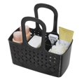 thumbnail image 3 of iDesign Orbz Plastic Bathroom Shower Tote Small Divided College Dorm Shower Caddy, Black, 3 of 8