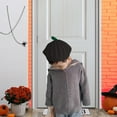 thumbnail image 4 of Xfvqtps Halloween Hat Pumpkin Beret for Kids Knitted Cute Elastic Warm Cap Accessories for Halloween Party Black, 4 of 7