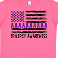 thumbnail image 4 of Inktastic Epilepsy Awareness Purple Ribbons and Flag Boys or Girls Toddler T-Shirt, 4 of 5