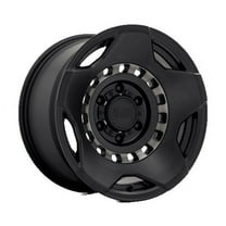 Black Rhino Aluminum Rim MUZZLE 17X9in Matte Black with Machined Tinted Ring Finish, 1790MZE006140M12