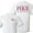 Sport Gray, variant on Pi Kappa Alpha Greek Letter Front and Pike Back Standard T-Shirt - White & Sport Gray