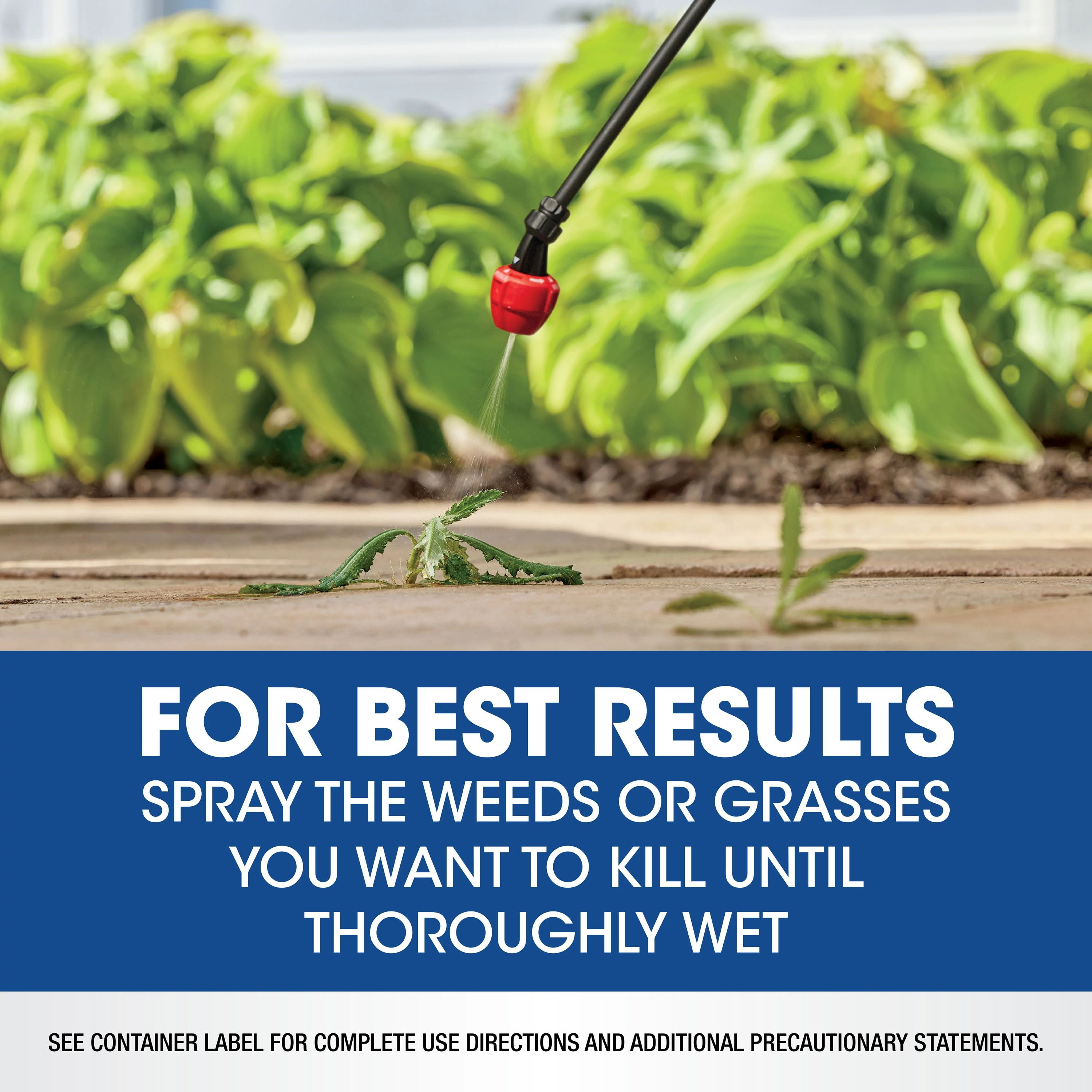 Roundup Weed & Grass Killer₄ Concentrate, Use In Flower Beds and other areas of your yard, 64 fl.oz.