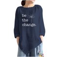 thumbnail image 1 of Camisas Para Mujer Moda Casual Estampado Cuello Redondo Manga Larga Camiseta Top Blusa Pullover Odeerbi ODB129780, 1 of 4