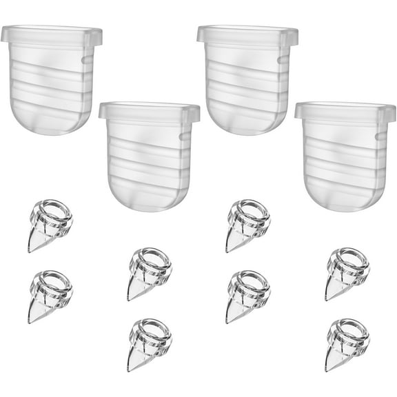 8pcs Duckbill Valve, 4pcs Silicone Diaphragm Wearable Breast Pump Replacement Parts Compatible with Lansinoh Discreet Duo, Nuliie S32 Wearable Breast Pumps
