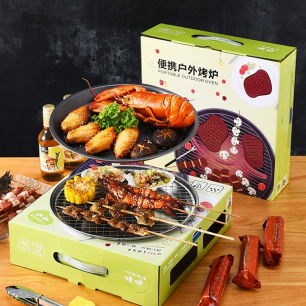 Mini Charcoal Barbecue Grill Disposable BBQ Grill Fast Portable Disposable Charcoal Grill Disposable Barbecue Grill Optimal Efficiency