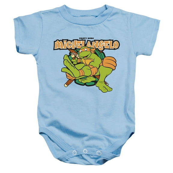 TMNT Teenage Mutant Ninja Turtles Party Dude Michelangelo Unisex Infant Snap Suit for Baby