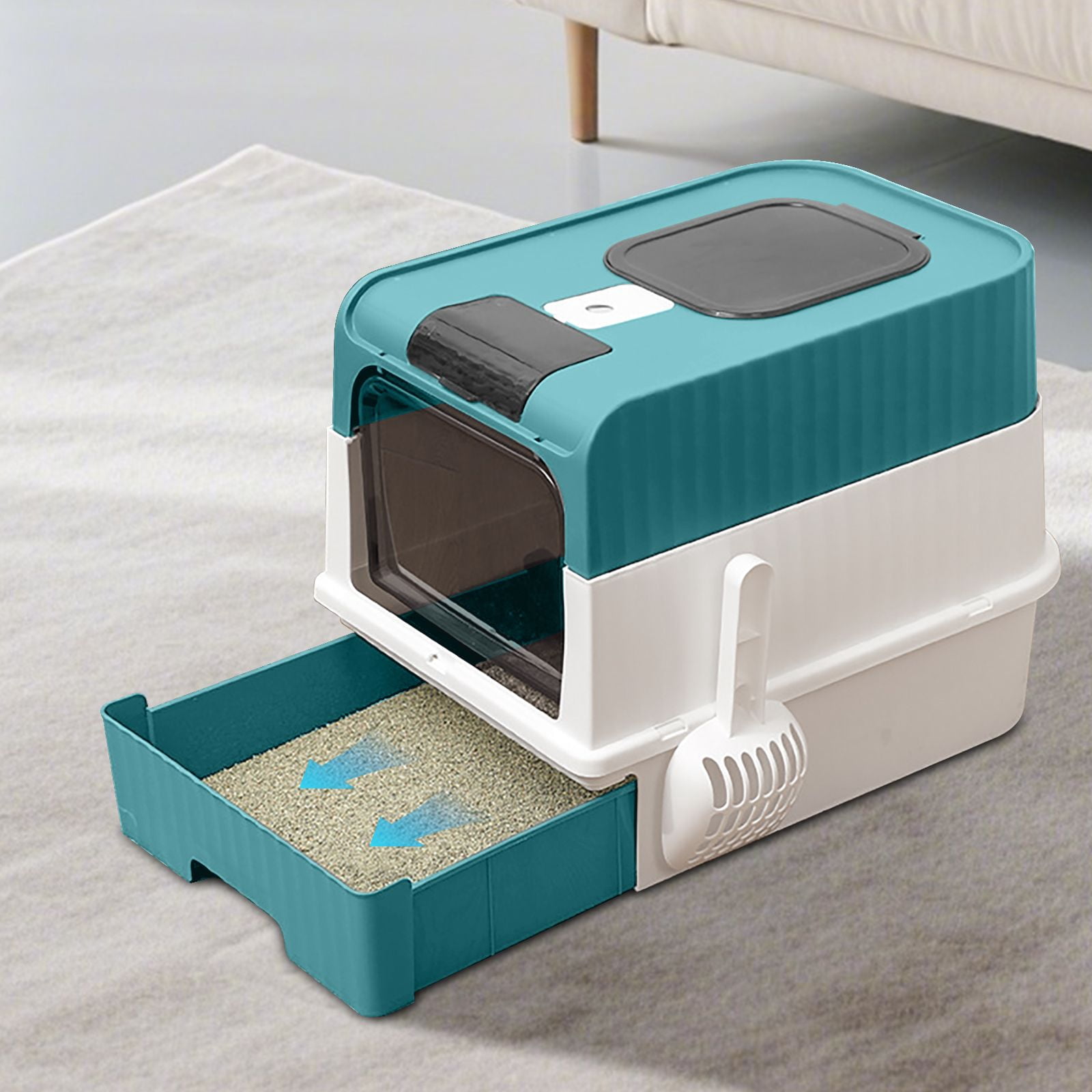 blueMagic Cube Intelligent Cat litter Box - Free Hands, Enjoy Pure Life | Automatic Cleaning, Silent Design, Preferred for Multi Cat Families