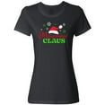 thumbnail image 3 of Inktastic Mawmaw Claus with Christmas Santa Hat and Snowflakes Women's T-Shirt, 3 of 5