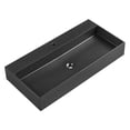 thumbnail image 1 of Serene Valley Rectangular Countertop Single Granite Bathroom Sink, Black, 1 of 8