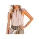 thumbnail image 2 of VISgogo Mujeres Halter Tops, Adultos Summer Loose Tie-up Color sólido Tank Tops (Blanco, Negro, Azul, Albaricoque Claro, Rosa Roja) VISgogo moda, 2 of 3
