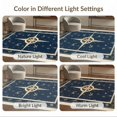 thumbnail image 7 of ODIKA 8'x10' Washable Area Rug Non-Shedding, Easy Care, Compass Boat Retro Maritime Rectangular Weathered Navy Round for King Size Bedroom Under Bed, Master Suite, 7 of 7