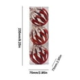thumbnail image 3 of Hvmvliv Christmas Ornaments 3Pc 3.12inch Red Velvet Hollow Christmas Balls Decorations Plastic Shatterproof Xmas Tree Ornament for Indoor Christmas Decoration Red, 3 of 6