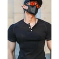 thumbnail image 4 of Camisetas para hombre, camisetas ajustadas, camisetas para hombre, camisetas lisas, camisetas ajustadas con músculos, cuello en V, sin logotipo, camisetas de gimnasio de verano, venta al por mayor, ro, 4 of 5