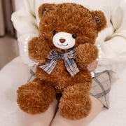 Feltree Soft Plush Bow Tie Teddy Bear, Cuddly Stuffed Animal Toy for Kids, Comforting Companion Doll for All Ages, Huggable and Safe Gift Idea