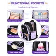 thumbnail image 3 of KKLDOGS 3PCS Backpack with Lunch Box Set, Cute Kawaii Bookbag Backpack Aesthetic Large Laptop Backpack for Friends and families, 3 of 8